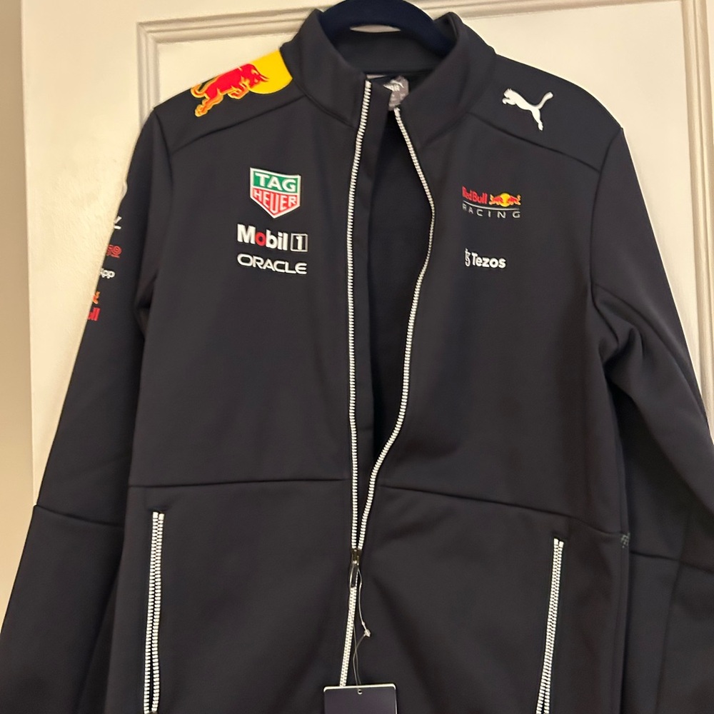 Puma Kids Black Racing Bomber Jacket